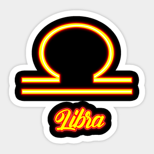 Libra zodiak logo Sticker